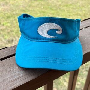Blue Costa Visor with White Logo